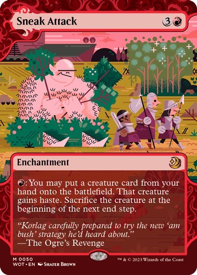 Sneak Attack (Wilds of Eldraine: Enchanting Tales) Light Play Foil