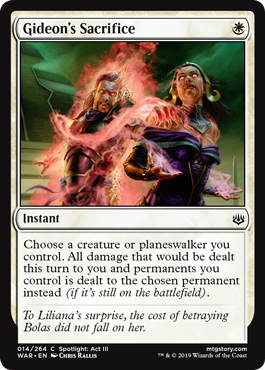 Gideon's Sacrifice (War of the Spark) Near Mint Foil