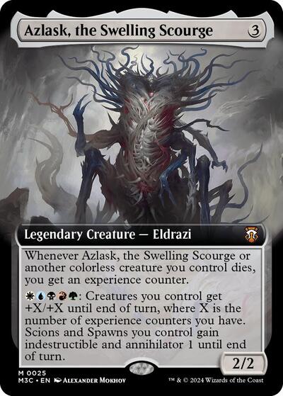 Azlask, the Swelling Scourge (Extended Art) (Commander: Modern Horizons 3) Near Mint Foil