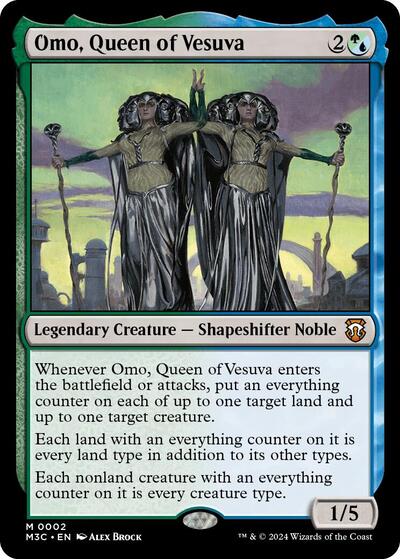 Omo, Queen of Vesuva (Commander: Modern Horizons 3) Light Play Foil