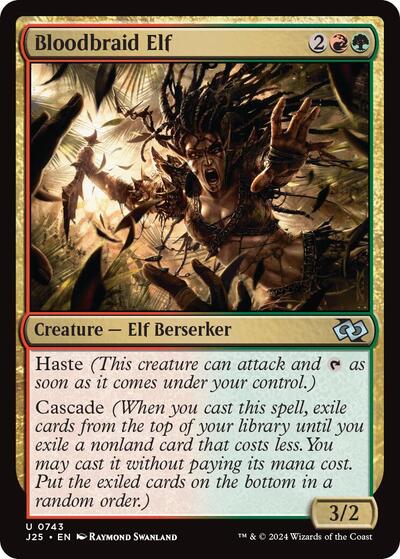Bloodbraid Elf (Foundations Jumpstart) Light Play