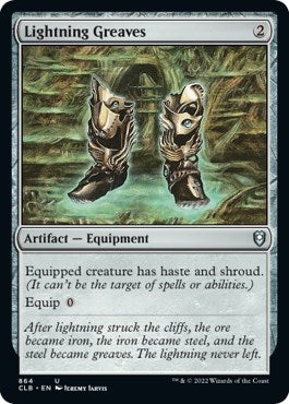 Lightning Greaves (Commander Legends: Battle for Baldur's Gate) Light Play