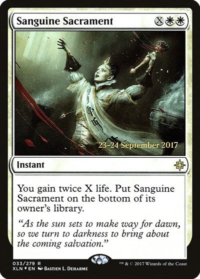 Sanguine Sacrament (Promos: Prerelease Cards) Near Mint Foil