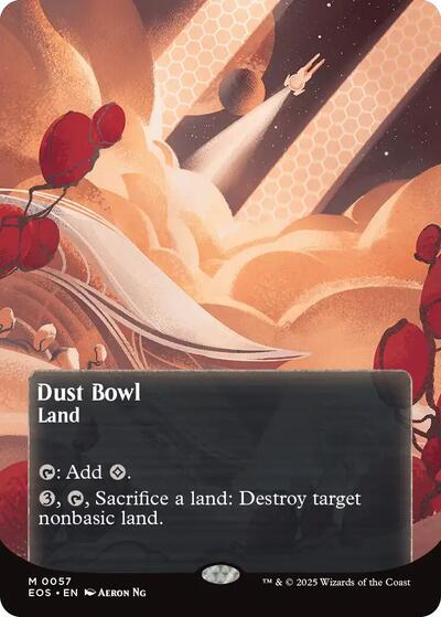 Dust Bowl (0057) (Borderless) (Stellar Sights) Near Mint Foil