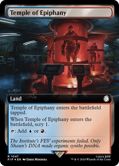 Temple of Epiphany (Extended Art) (Surge Foil) (Universes Beyond: Fallout) Light Play Foil