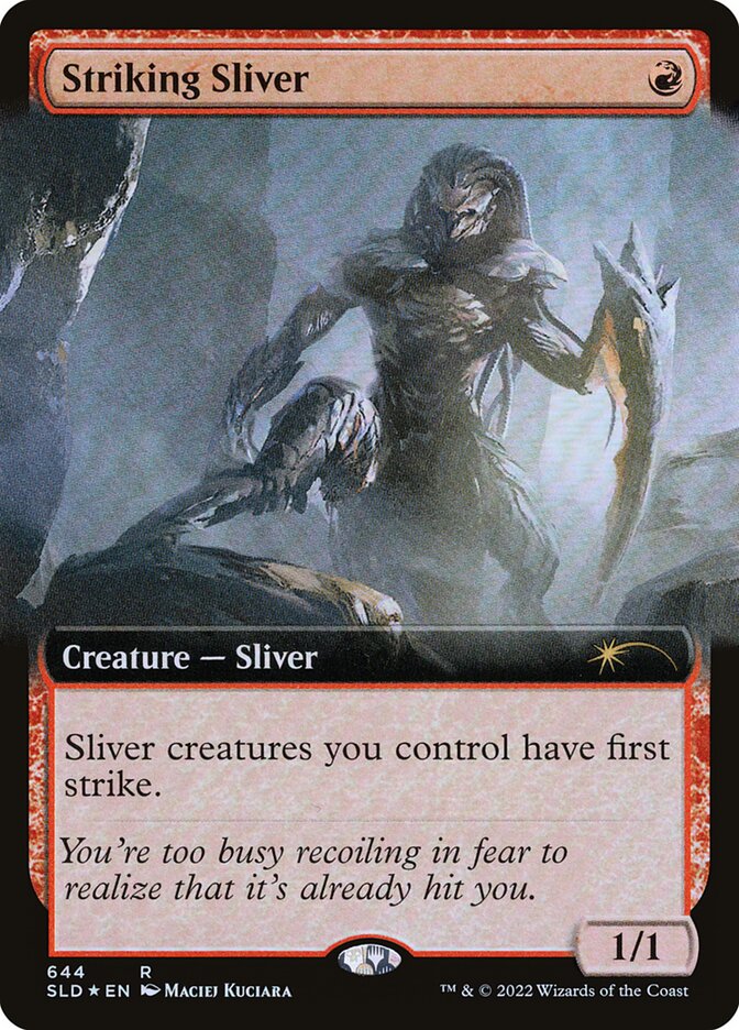Striking Sliver (Extended Art) (Secret Lair) Near Mint Foil