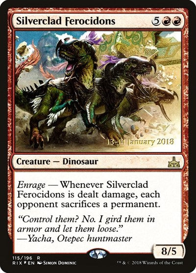 Silverclad Ferocidons (Promos: Prerelease Cards) Light Play Foil