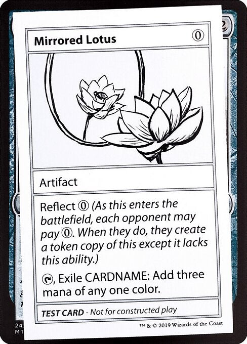 Mirrored Lotus (No PW Symbol) (Mystery Booster Test Print 2021) Light Play