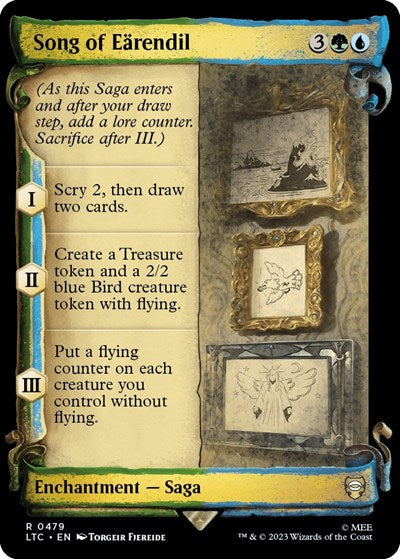 Song of Earendil (Showcase Scrolls) (Commander: The Lord of the Rings: Tales of Middle-earth) Light Play Foil