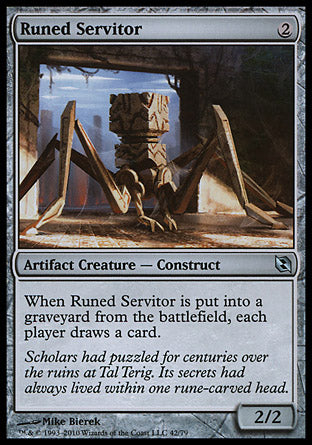 Runed Servitor (Duel Decks: Elspeth vs Tezzeret) Light Play