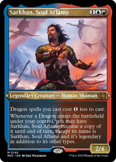 Sarkhan, Soul Aflame (Foil Etched) (March of the Machine: The Aftermath) Near Mint Foil