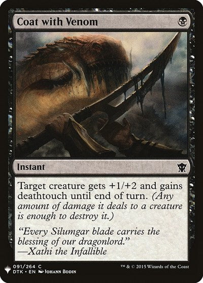 Coat with Venom (Mystery Booster) Near Mint
