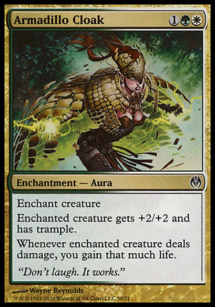 Armadillo Cloak (Duel Decks: Phyrexia vs The Coalition) Medium Play