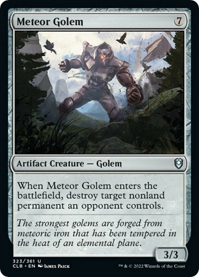 Meteor Golem (Commander Legends: Battle for Baldur's Gate) Medium Play Foil