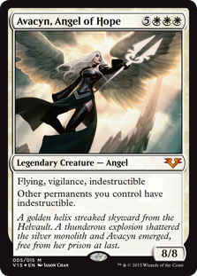 Avacyn, Angel of Hope (From the Vault: Angels) Medium Play Foil