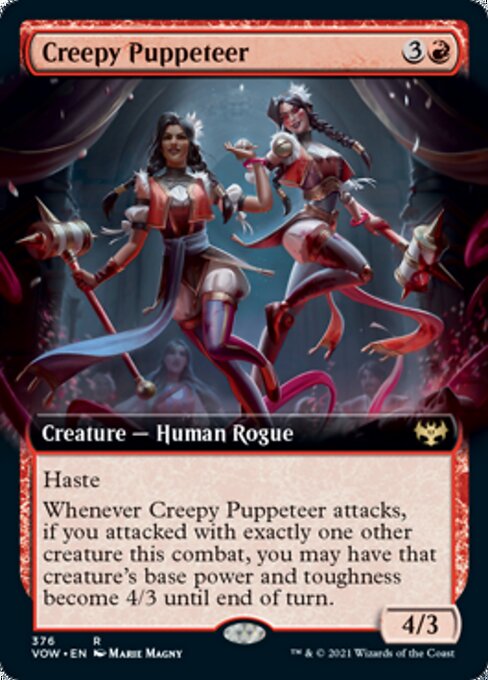 Creepy Puppeteer (Extended Art) (Innistrad: Crimson Vow) Medium Play Foil