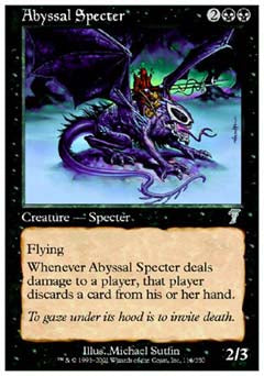 Abyssal Specter (7th Edition) Medium Play