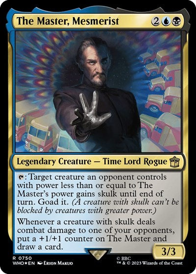 The Master, Mesmerist (Surge Foil) (Universes Beyond: Doctor Who) Light Play Foil