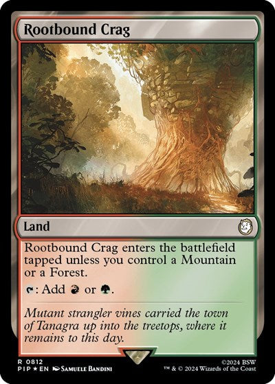 Rootbound Crag (Surge Foil) (Universes Beyond: Fallout) Light Play Foil