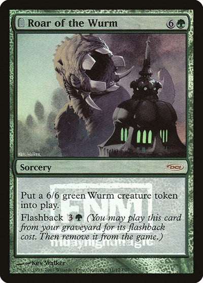 Roar of the Wurm (Promos: FNM) Medium Play Foil
