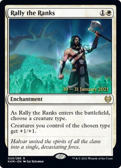 Rally the Ranks (Promos: Prerelease Cards) Light Play Foil