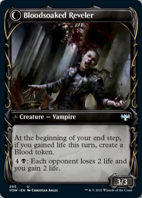 Restless Bloodseeker / Bloodsoaked Reveler (Showcase) (Innistrad: Crimson Vow) Medium Play