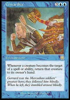Cowardice (Mercadian Masques) Near Mint Foil