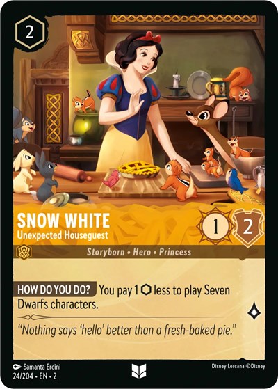 Snow White - Unexpected Houseguest (Rise of the Floodborn) Near Mint Cold Foil