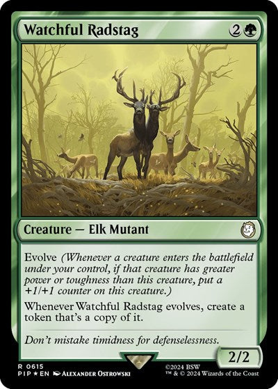 Watchful Radstag (Surge Foil) (Universes Beyond: Fallout) Near Mint Foil