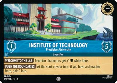 Institute of Technology - Prestigious University (Azurite Sea) Near Mint Cold Foil