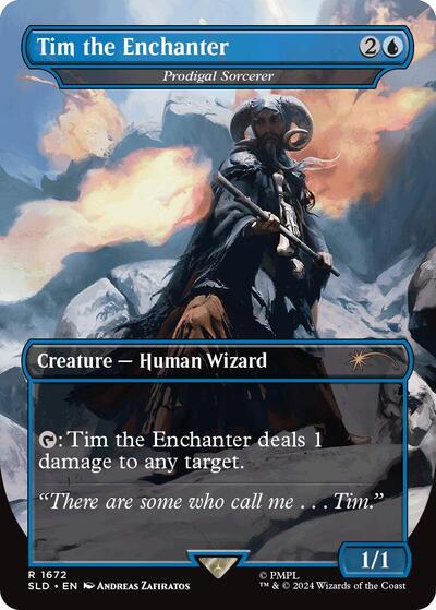 Tim the Enchanter - Prodigal Sorcerer (Secret Lair) Light Play Foil