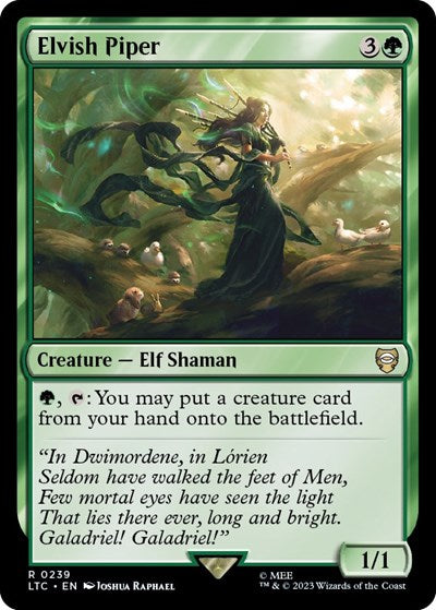 Elvish Piper (Commander: The Lord of the Rings: Tales of Middle-earth) Light Play