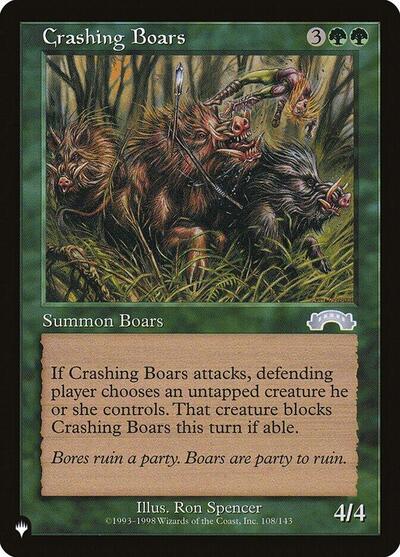 Crashing Boars (The List) Medium Play