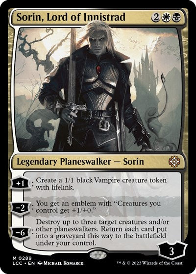Sorin, Lord of Innistrad (Commander: The Lost Caverns of Ixalan) Light Play