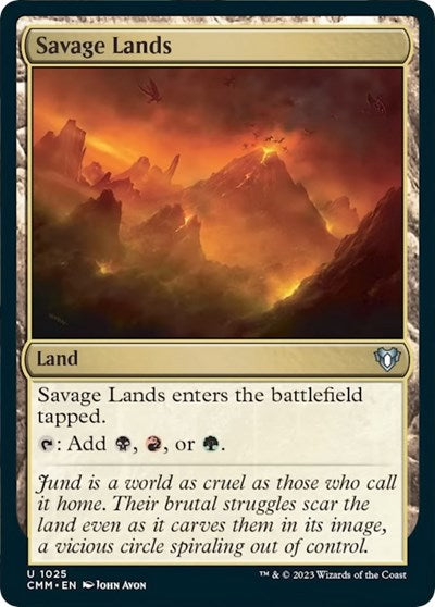 Savage Lands (Commander Masters) Light Play