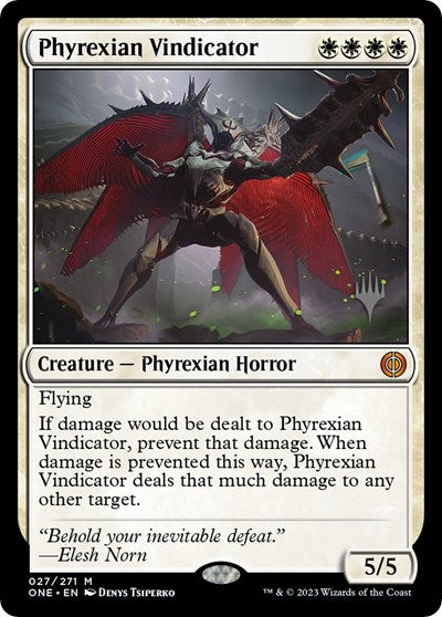 Phyrexian Vindicator (Promo Pack: Phyrexia: All Will Be One) Near Mint Foil