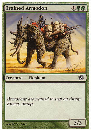Trained Armodon (8th Edition) Near Mint Foil