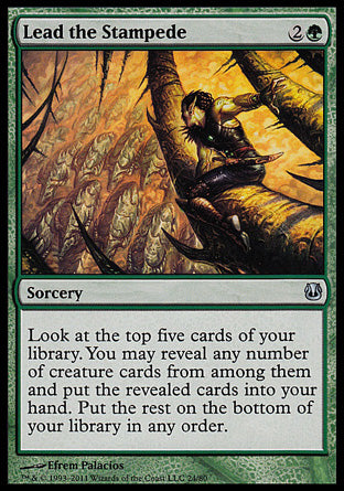Lead the Stampede (Duel Decks: Ajani vs Nicol Bolas) Medium Play