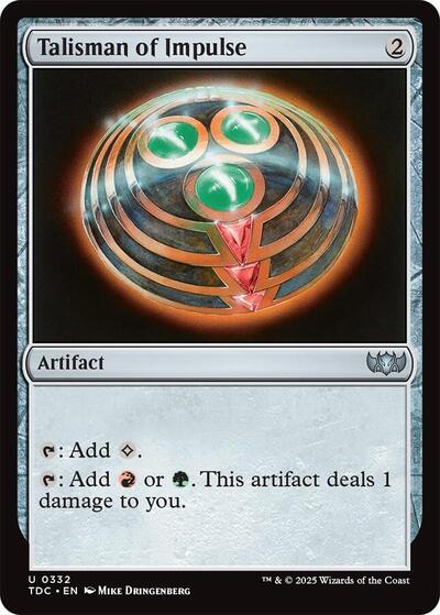 Talisman of Impulse (Commander: Tarkir: Dragonstorm) Light Play