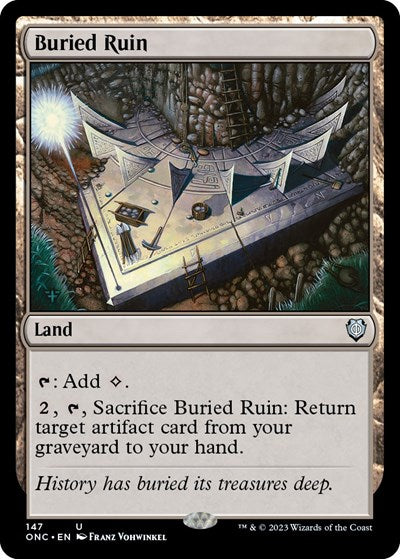 Buried Ruin (Commander: Phyrexia: All Will Be One) Light Play