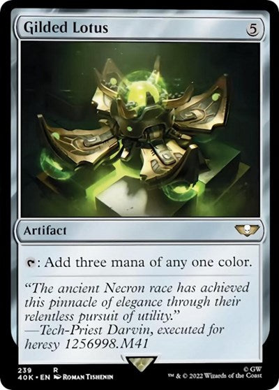 Gilded Lotus (Universes Beyond: Warhammer 40K) Damaged / Poor