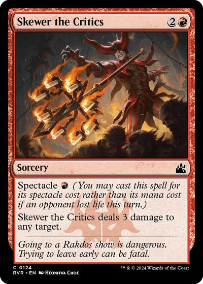 Skewer the Critics (Ravnica Remastered) Near Mint