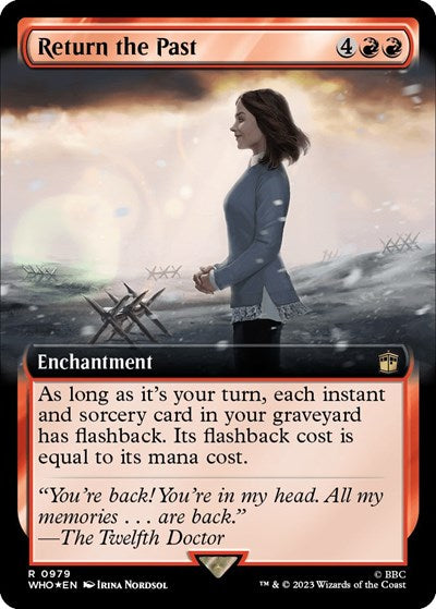 Return the Past (Extended Art) (Surge Foil) (Universes Beyond: Doctor Who) Near Mint Foil