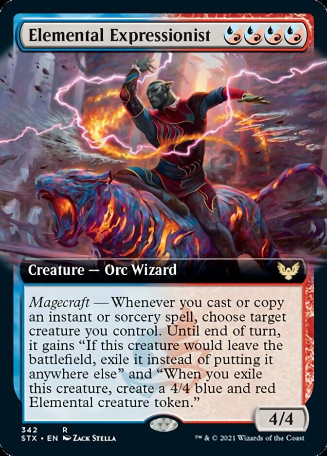 Elemental Expressionist (Extended Art) (Strixhaven) Near Mint Foil