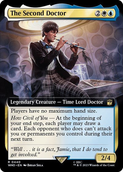 The Second Doctor (Extended Art) (Universes Beyond: Doctor Who) Near Mint