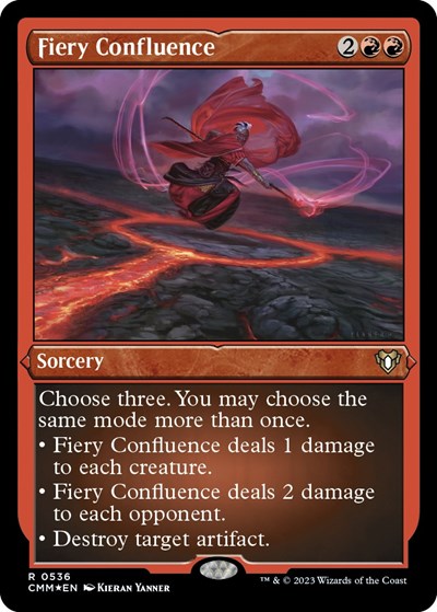 Fiery Confluence (Foil Etched) (Commander Masters) Near Mint Foil