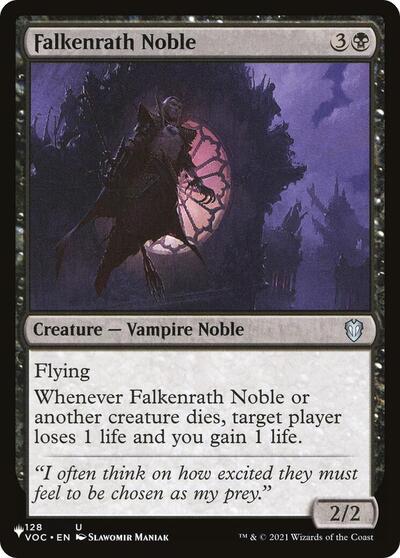 Falkenrath Noble (The List) Light Play