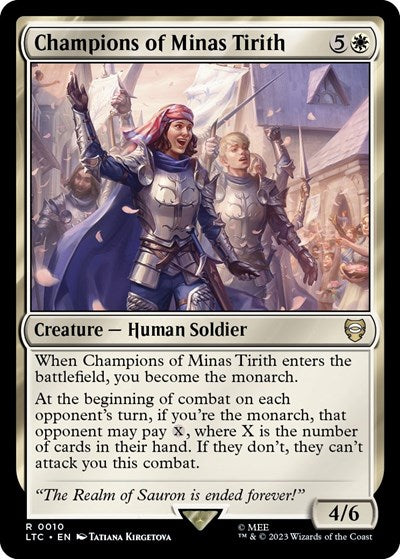 Champions of Minas Tirith (Commander: The Lord of the Rings: Tales of Middle-earth) Medium Play