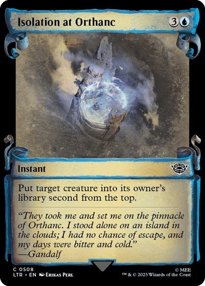 Isolation at Orthanc (Showcase Scrolls) (Universes Beyond: The Lord of the Rings: Tales of Middle-earth) Light Play Foil
