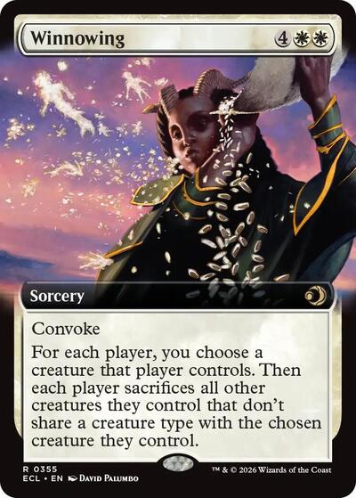 Winnowing (Extended Art) (Lorwyn Eclipsed) Near Mint